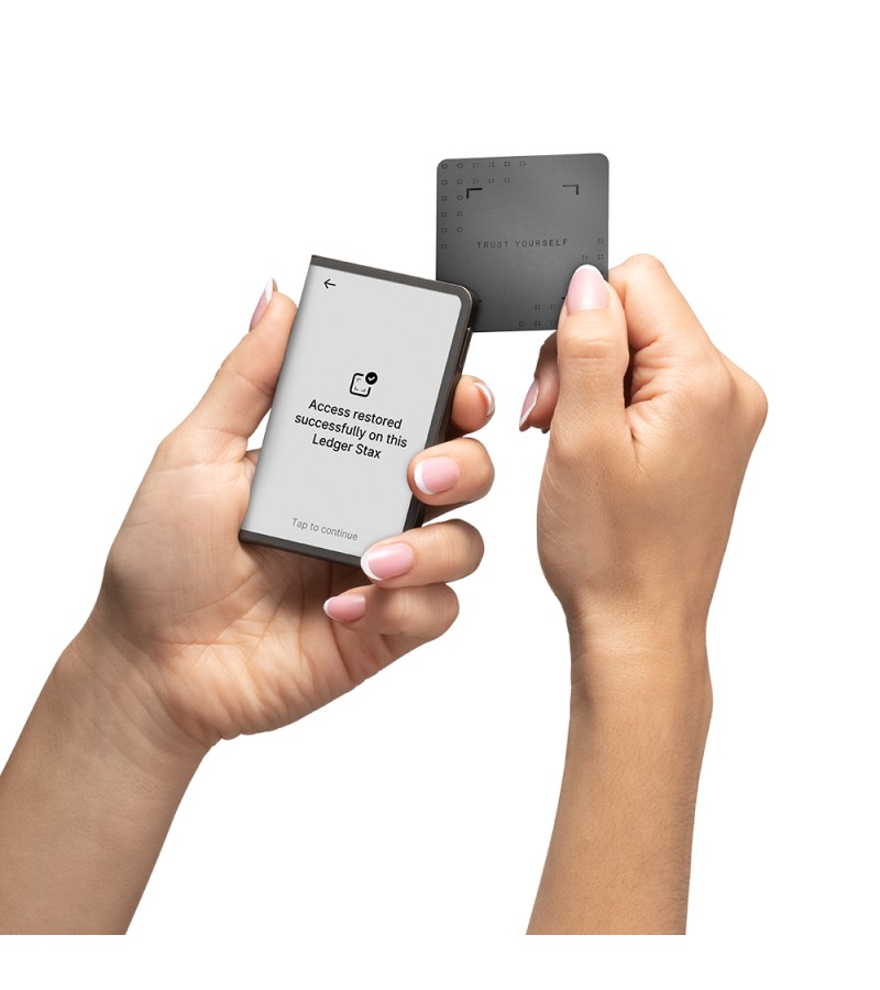 Ledger Stax Grafit Kripto Donanım Cüzdanı + Kurtarma Anahtarı